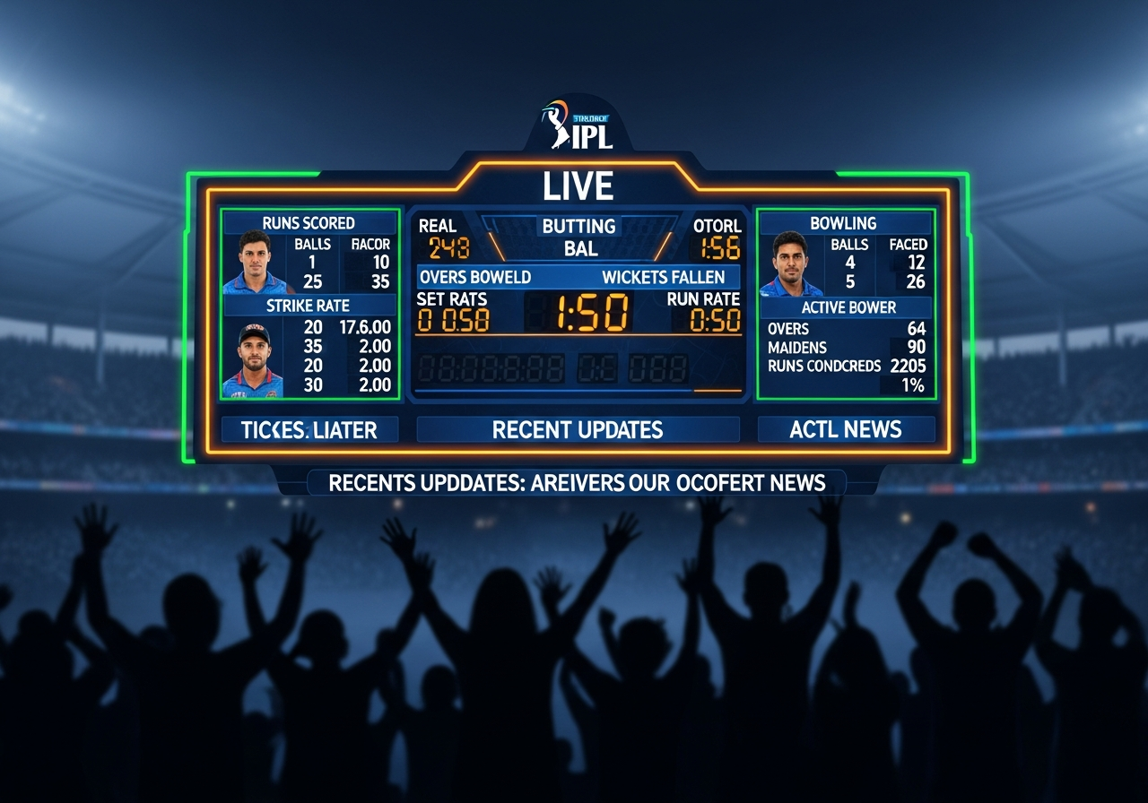 IPL Live Score 2025 - Real-Time Match Updates & Stats